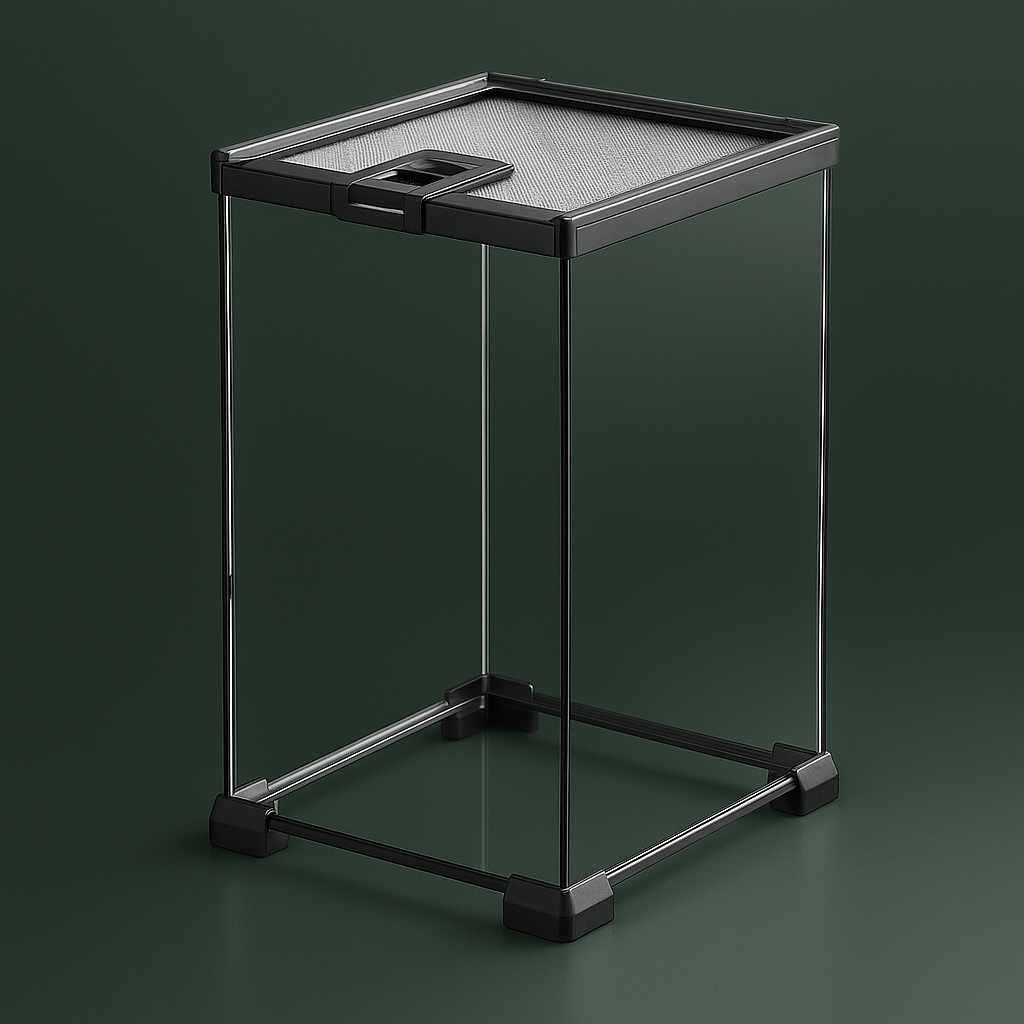 Terrarium en verre grand pour geckos