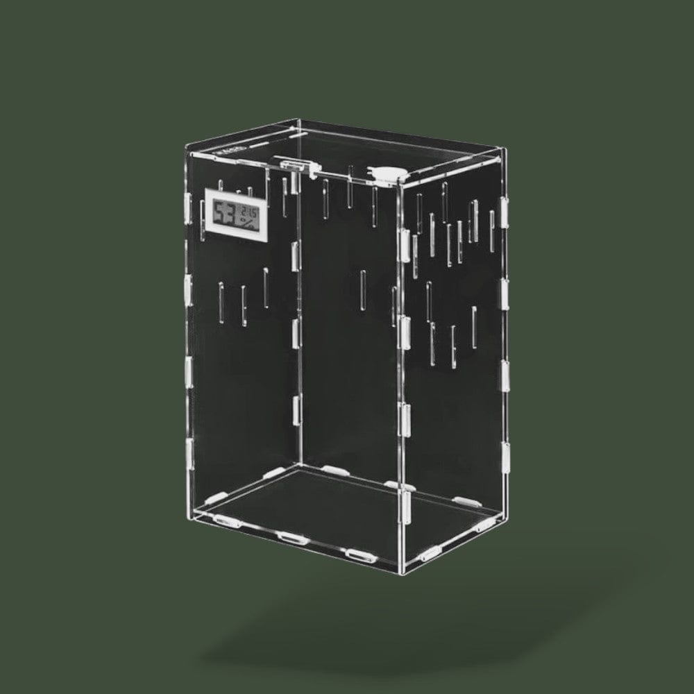 Terrarium avec hygromètre en acrylique