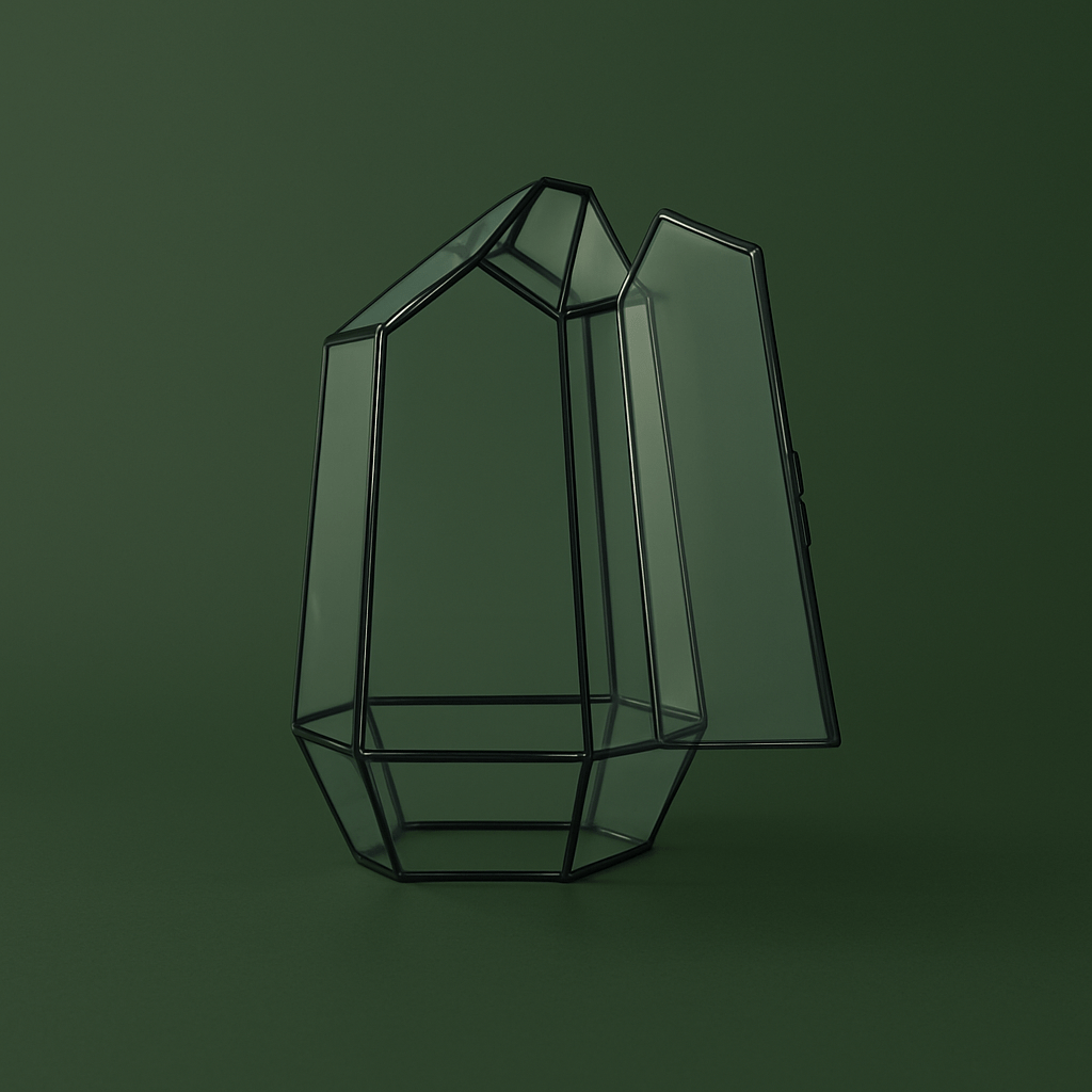 Bocal design pour terrarium et plantes