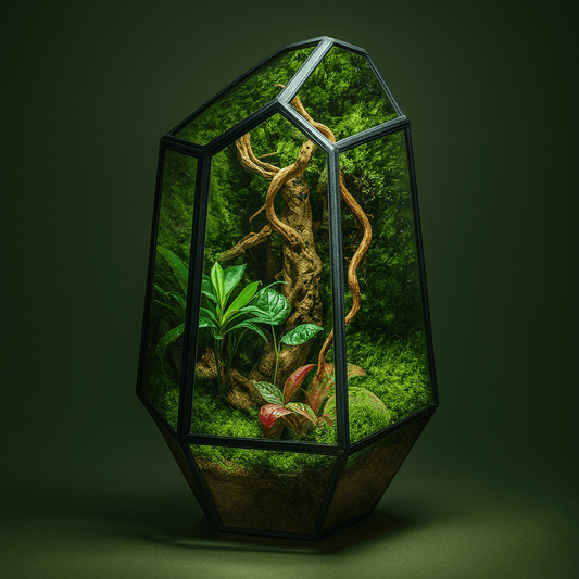 Bocal design pour terrarium et plantes