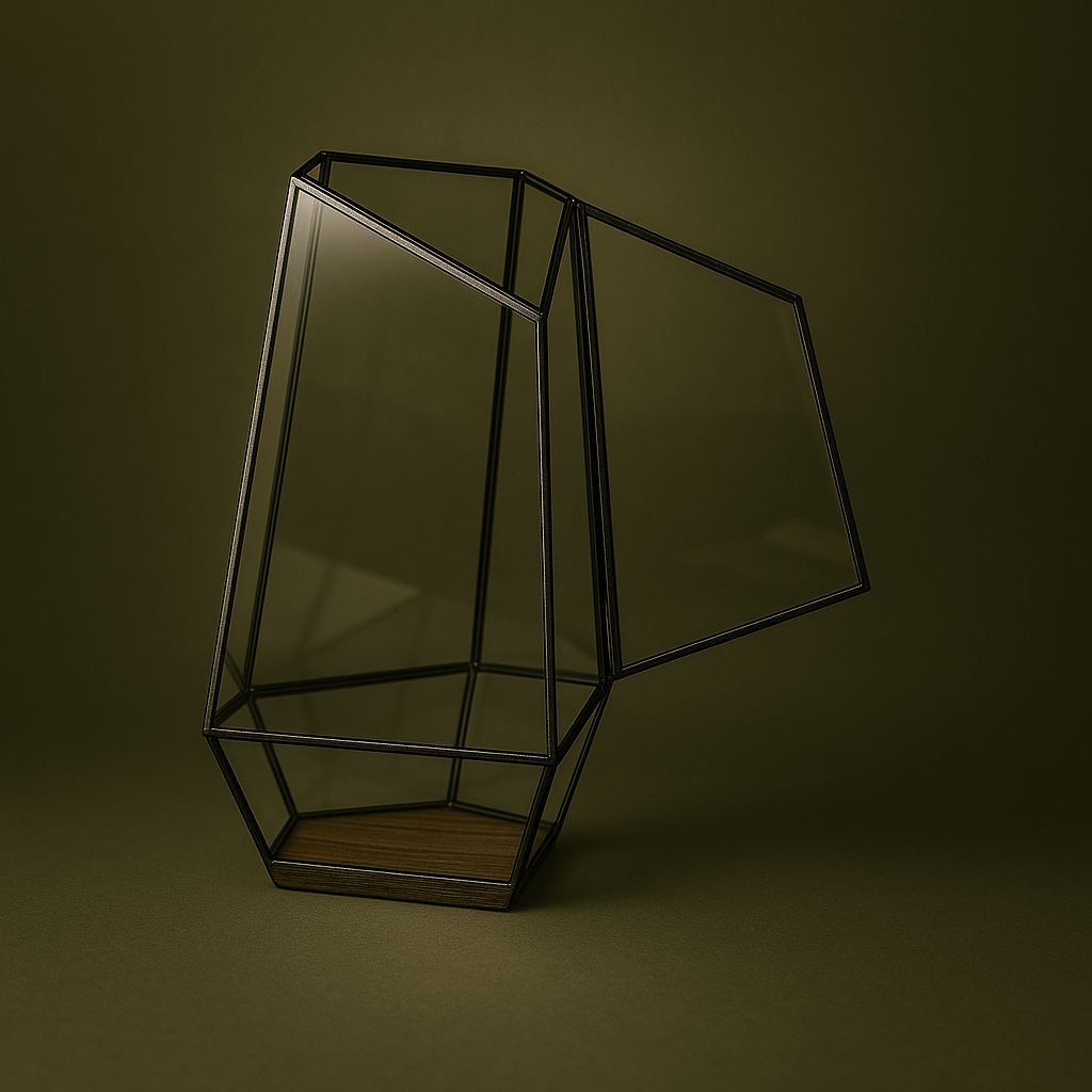 Terrarium en verre design pour plante