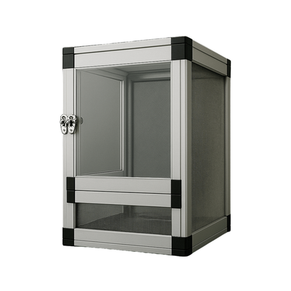 Cage en métal avec porte acrylique pour reptile