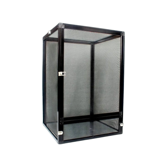 Terrarium noir petit pour reptiles