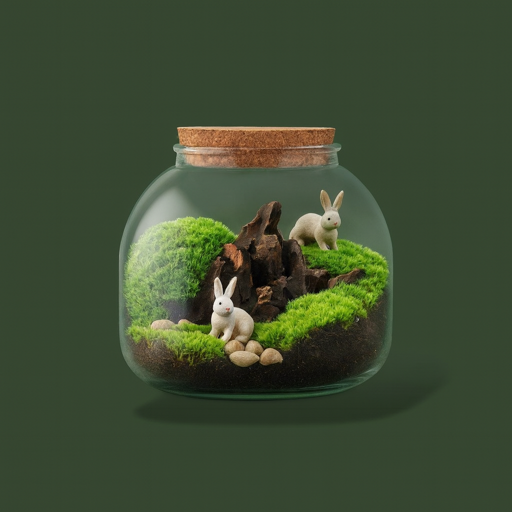 Vase en verre transparent pour terrarium - TerrariumStore