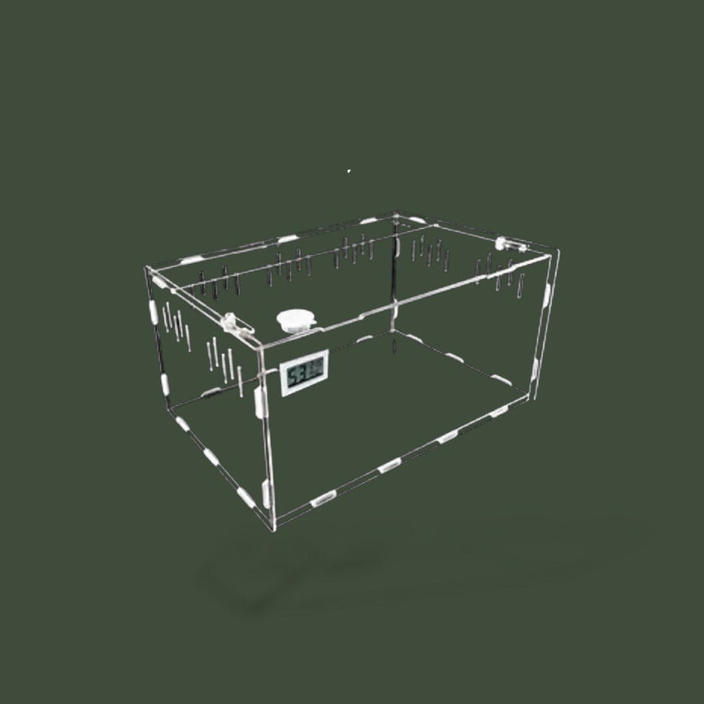 Boîte transparente en acrylique avec hygromètre