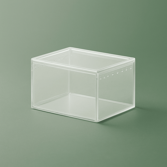 Boîte en acrylique pour reptile avec aération