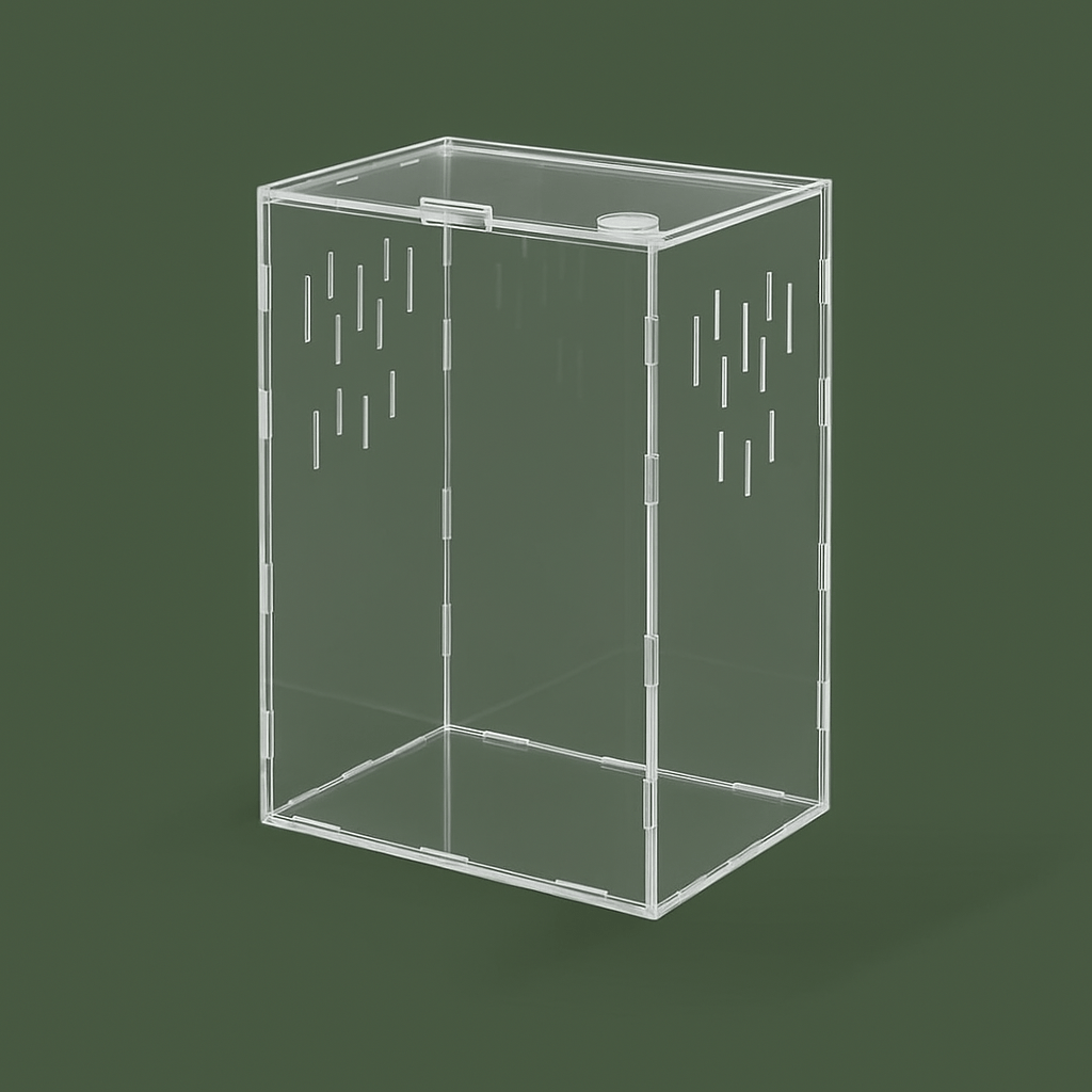 Boîte ventilée en plastique pour reptile