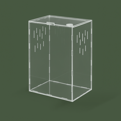 Boîte ventilée en plastique pour reptile
