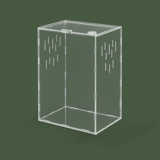 Boîte ventilée en plastique pour reptile