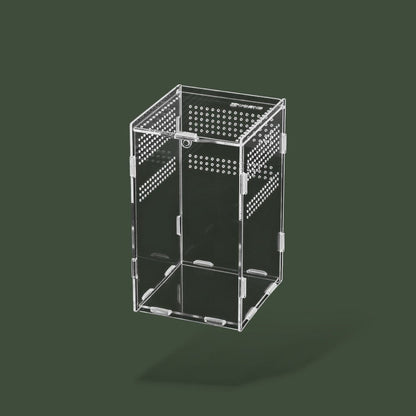 Boîte transparente ventilée pour reptile