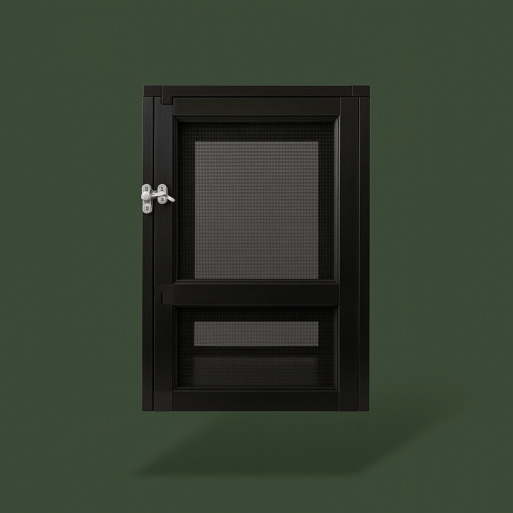 Cage grillagée en métal noir pour reptile