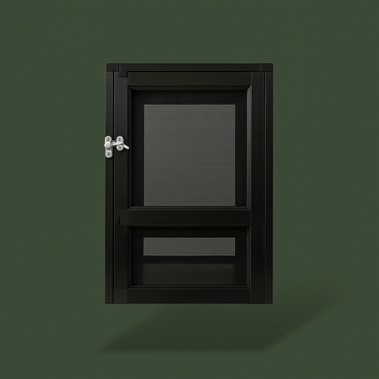 Cage grillagée en métal noir pour reptile