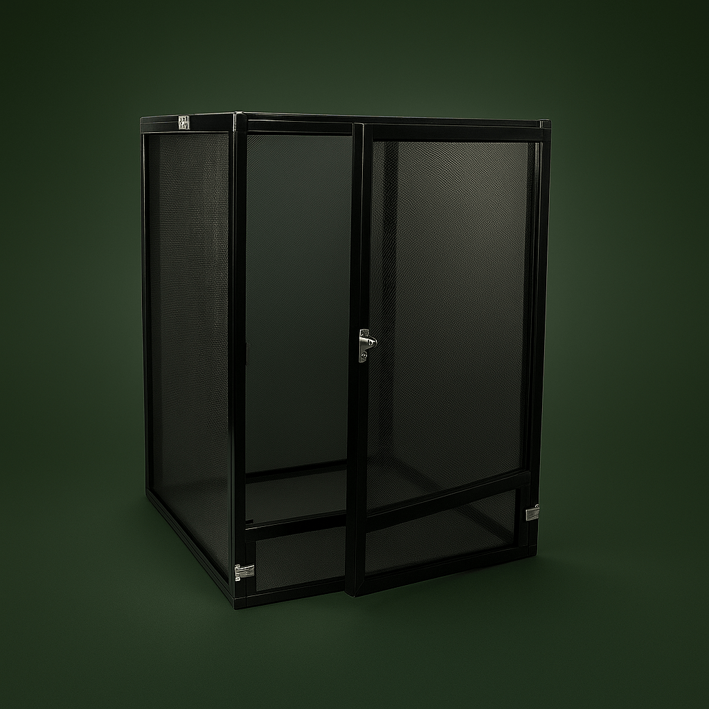 Cage grande en métal pour lézard