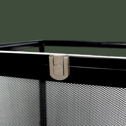 Cage en métal noir et petite pour reptiles