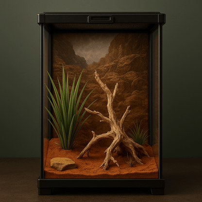 Terrarium en verre grand pour geckos