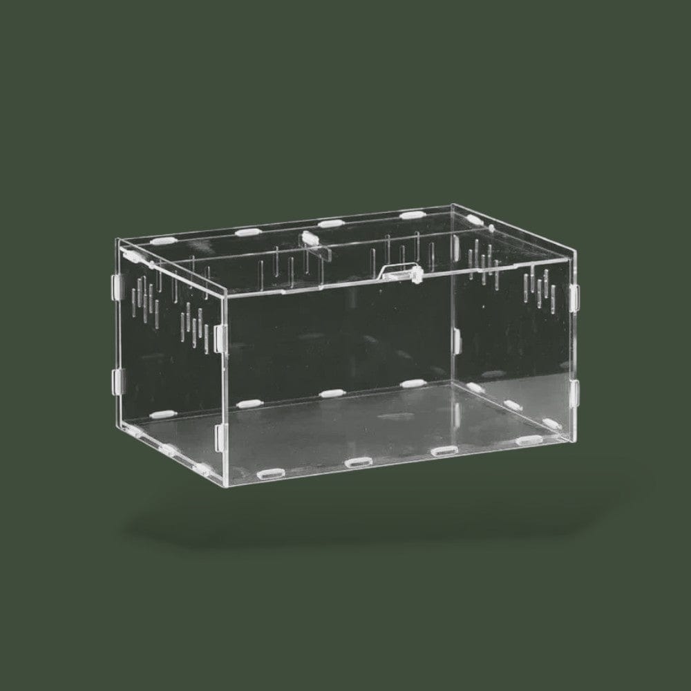 Habitat en acrylique pour reptile ventilée