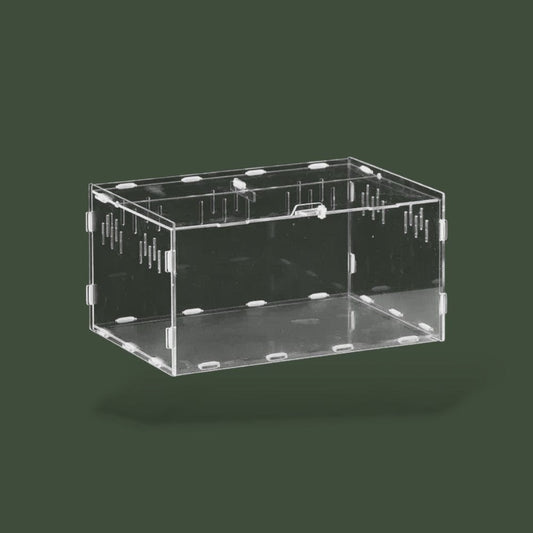 Habitat en acrylique pour reptile ventilée