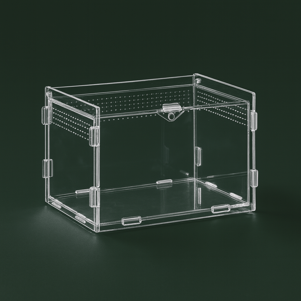 Habitat en acrylique ventilée pour tortue Hermann