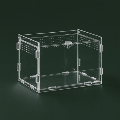 Habitat en acrylique ventilée pour tortue Hermann