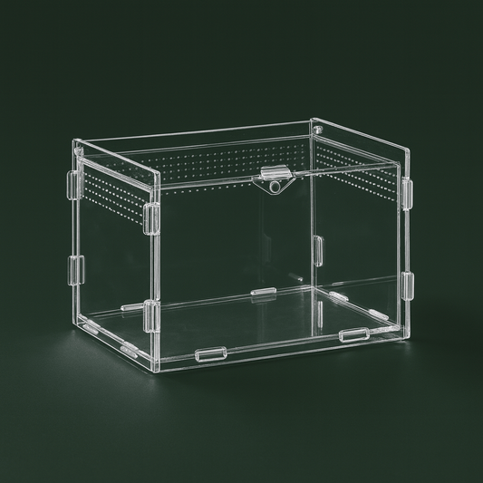 Habitat en acrylique ventilée pour tortue Hermann