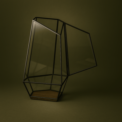 Terrarium en verre design pour plante