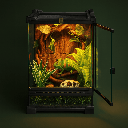 Terrarium en verre grand pour reptile