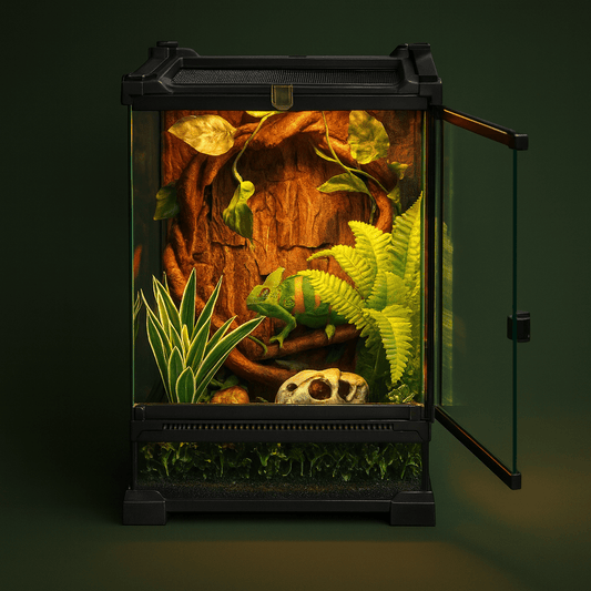 Terrarium en verre grand pour reptile