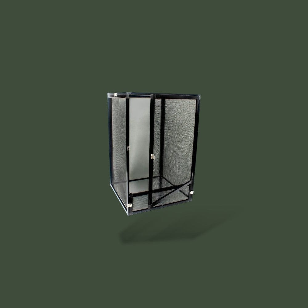 Terrarium noir petit pour reptiles