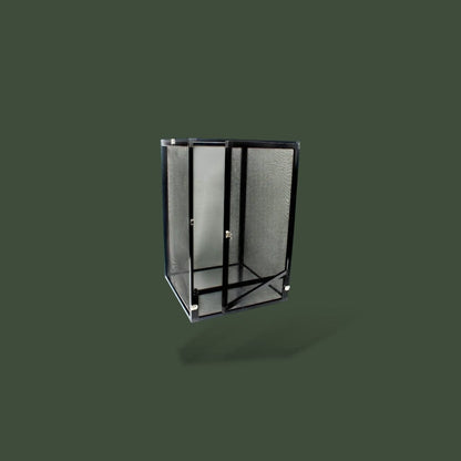 Terrarium noir petit pour reptiles